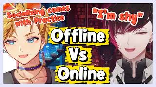 【#NIJIEN_Clip】Ver and Wilson's Thoughts About The Difference Meeting Someone Offline and Online