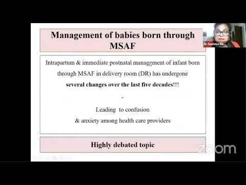 Delivery room management of neonates born through Meconium stained amniotic fluid: Recent updates