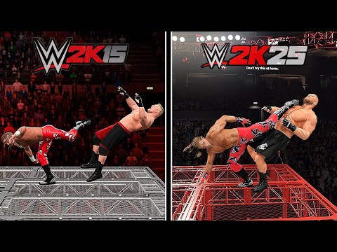 Best Extreme FINISHERS in WWE 2K15 Vs. WWE 2K25!