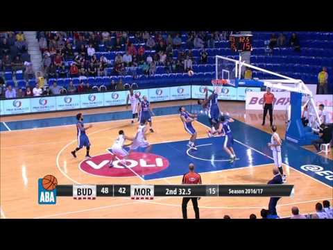 Great block by Shawn James on Lamont Jones! (Buducnost VOLI - Mornar, 22.10.2016)