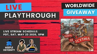 LIVE - Raiders of Scythia Board Game - Playthrough + Giveaway + Shem Philips in the Chat Room!