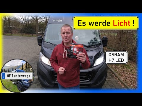 Die Erleuchtung! OSRAM H7 LED Abblendlicht für Kastenwagen Wohnmobil Fiat Ducato und Baugleiche!