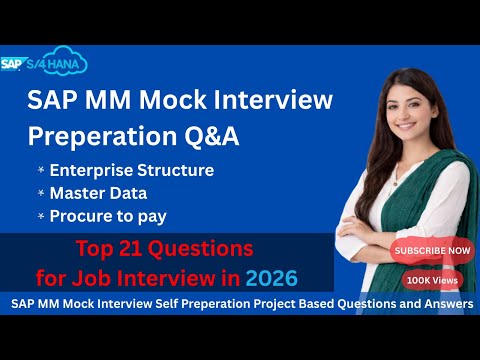 SAP MM Real Time Project based Interview Prep Questions and Answers 2026 | SAP MM Mock Interview 1