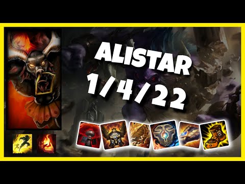 KOREAN Challenger Alistar SUPPORT (1/4/22) vs PANTHEON Gameplay Replay - Patch 10.19