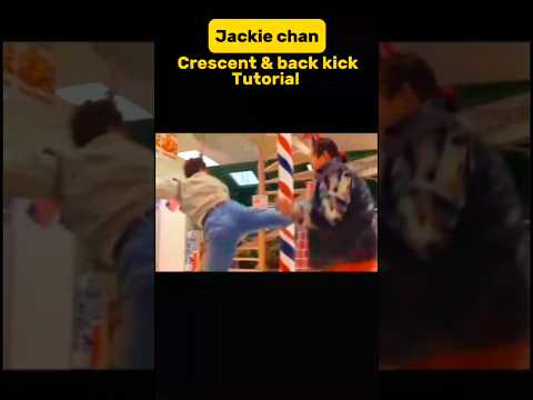 How to do Jackie chan 😯 Strongest Kick || Jackie Chan Crescent & Back kick 💯 #tutorial #shorts