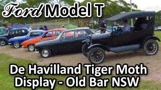 preview picture of video 'My 1925 Ford Model T at De Havilland Tiger Moth Display, Old Bar NSW'