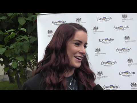 ESCKAZ in Kyiv: Interview with Lucie Jones (United Kingdom) UK Embassy Reception