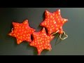 ADORNOS NAVIDEÑOS FACILES ESTRELLAS CON MASA DE PAPEL