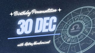 30 December Zodiac Horoscope: Birthday Personality & Traits Revealed