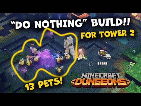 GUIDE: Tower 2 OP PET BUILD! — Easy Boss Fights — Minecraft Dungeons