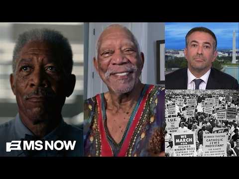 STUNNING! See Morgan Freeman go there on live TV