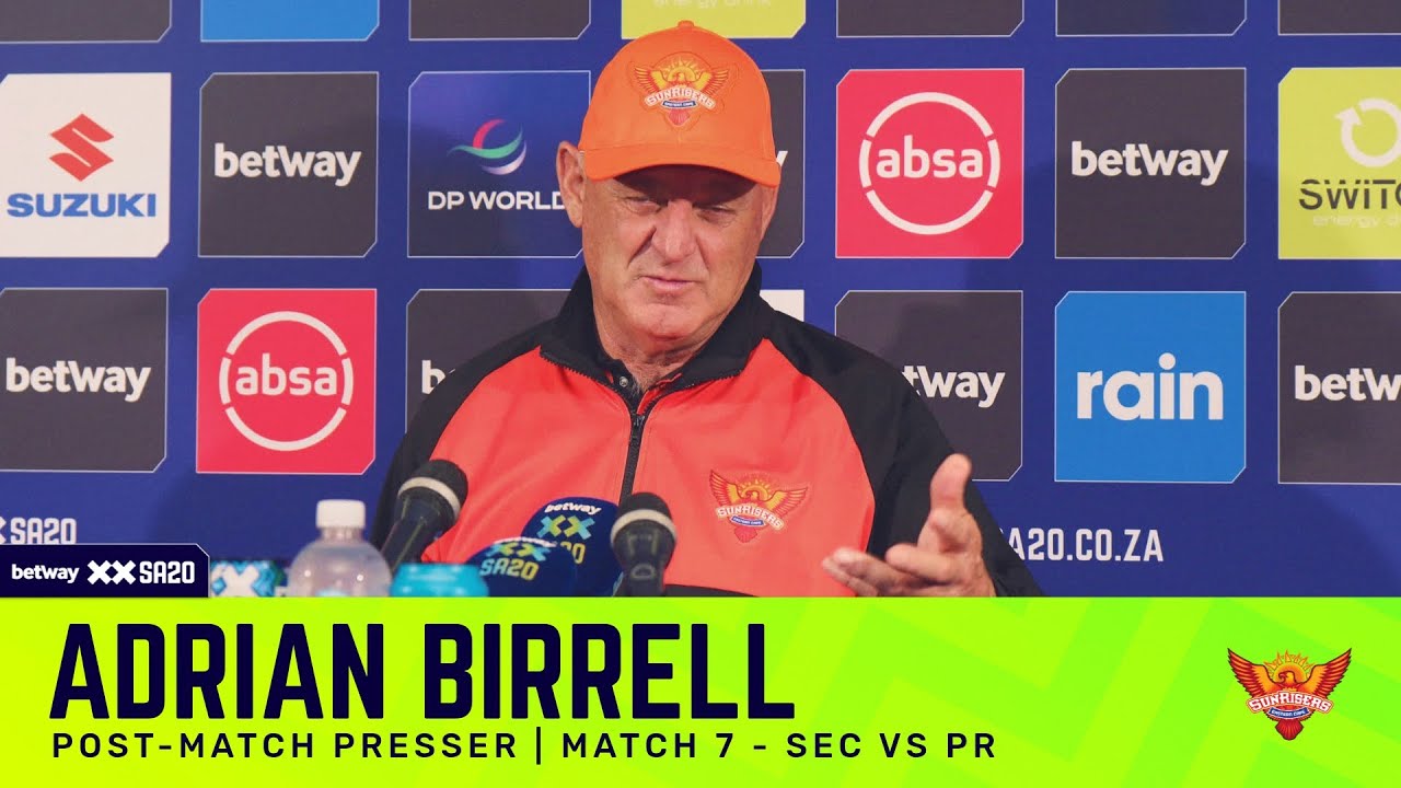 Adrian Birrell, Sunrisers Eastern Cape | SECvPR Post-match presser