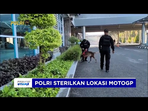 DITSAMAPTA POLDA NTB MELAKSANAKAN STERILISASI SIRKUIT MANDALIKA MENGGUNAKAN SATWA K9