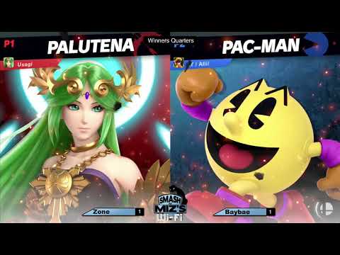 Smash @ Miz's WiFi 14 - Zone (Pokémon Trainer, Palutena) vs. Baybae (PAC-MAN) Winners Quarters
