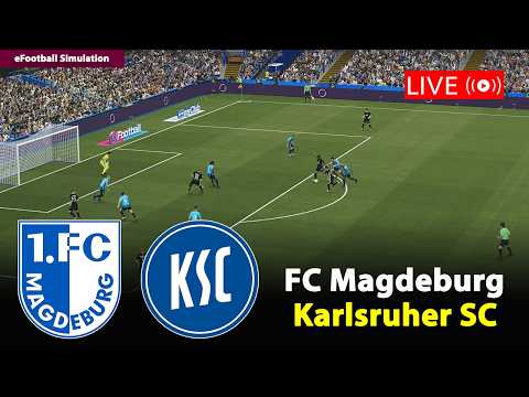 🔴Live- FC Magdeburg gegen Karlsruher SC | Bundesliga 2 2025/26 | eFootball PES21 Simulation