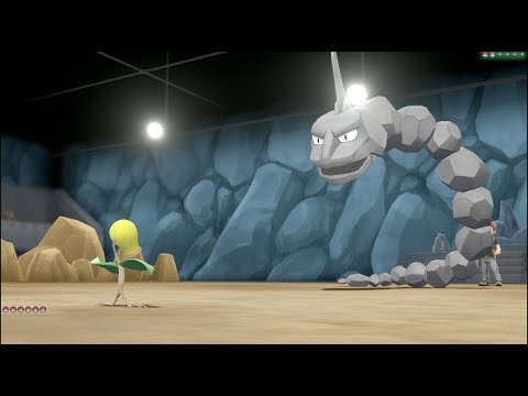 Pokemon Lets GO Eevee Epic Onix Boss Fight