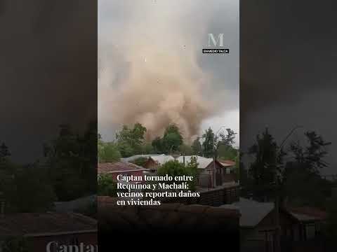 Captan tornado entre Requínoa y Machalí: vecinos reportan daños en viviendas