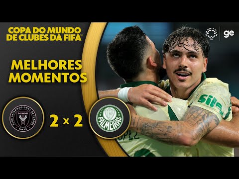 Gols e lances de Inter Miami x Palmeiras