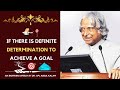 If There Is A Definite Determination To Achieve A Goal Dr APJ Abdul Kalam Speech