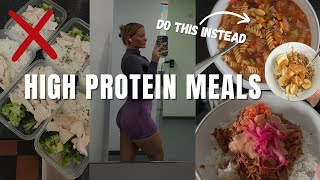3 HIGH-PROTEIN MEALS | Meal Prep Tips & How I Track Calories in MyFitnessPal