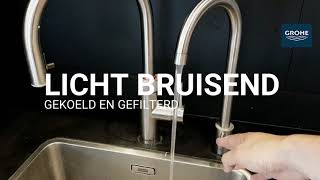 GROHE BLUE MONO - BRUISEND WATER OP KANTOOR - KEUKENKRAAN SPECIALIST
