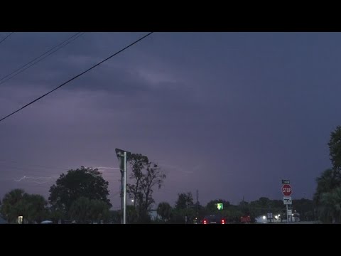 Amazing burst of lightning in Jacksonville