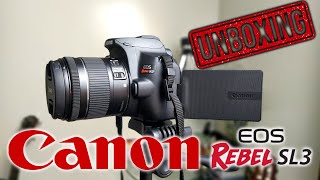 UNBOXING CANON SL3 | + KIT TRIPÉ E CABO USB