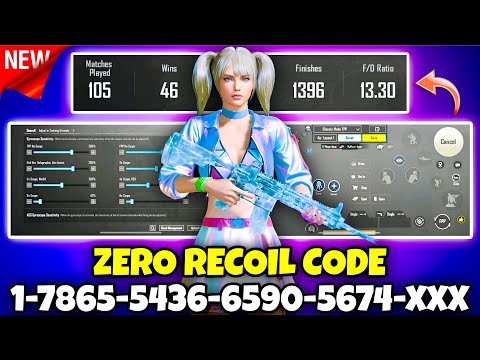 🔥Bgmi sensitivity settings 2026 🥵 | Bgmi best sensitivity settings 😱| Zero recoil sensitivity bgmi.