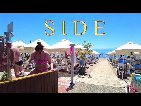 🇹🇷 SIDE JULY PROMENADE and Beach TRENDY 16+ / RAGA / NERTON TÜRKIYE  #turkey #side #beach #antalya
