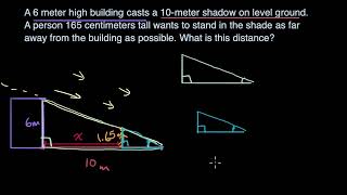 Applying similar triangles | Similarity in triangles | Geometry (TX TEKS) | Khan Academy