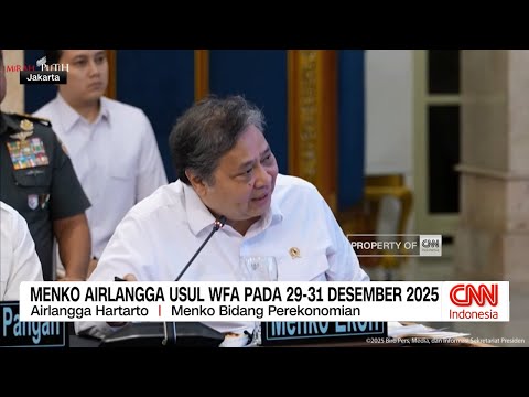 Menko Airlangga Usul WFA pada 29–31 Desember 2025