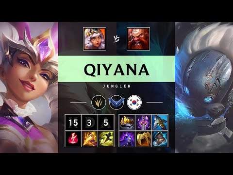 Qiyana Jungle vs Gragas - KR Diamond Patch 25.S1.2