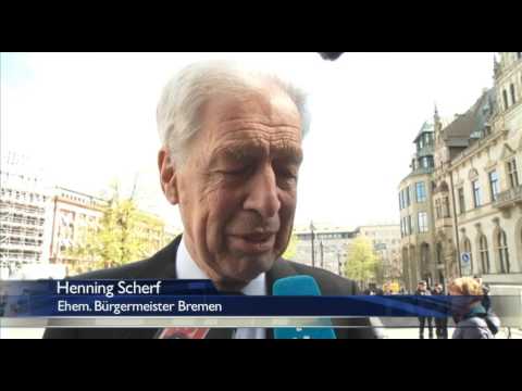 Trauerfeier von Hans Koschnik - Anneke ter Veen war vor Ort