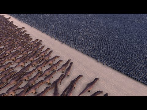 1000 T-REX vs 50000 SPEARMEN - Ultimate Epic Battle Simulator