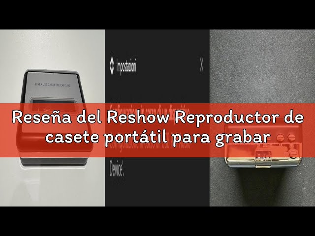 Vídeo relacionado con Reshow Reproductor de casete portátil para grabar música MP3 a través de USB y convertir cintas en formato MP3