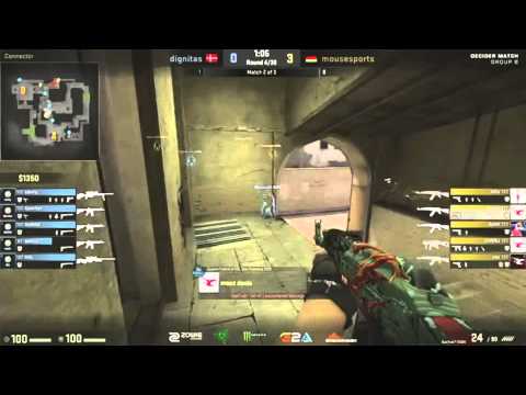 Dreamhack Leipzig CSGO k0nfig Amazing 3K vs Mousesports | HD