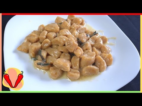 Pumpkin Gnocchi with Butter and Sage