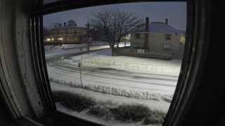 preview picture of video 'Snow storm time-lapse - Downtown Yarmouth - March 17-18th'