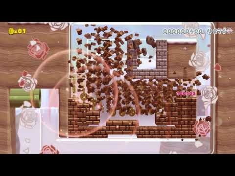 Mario Maker 2 Custom level Carry the Lit Bob-omb!