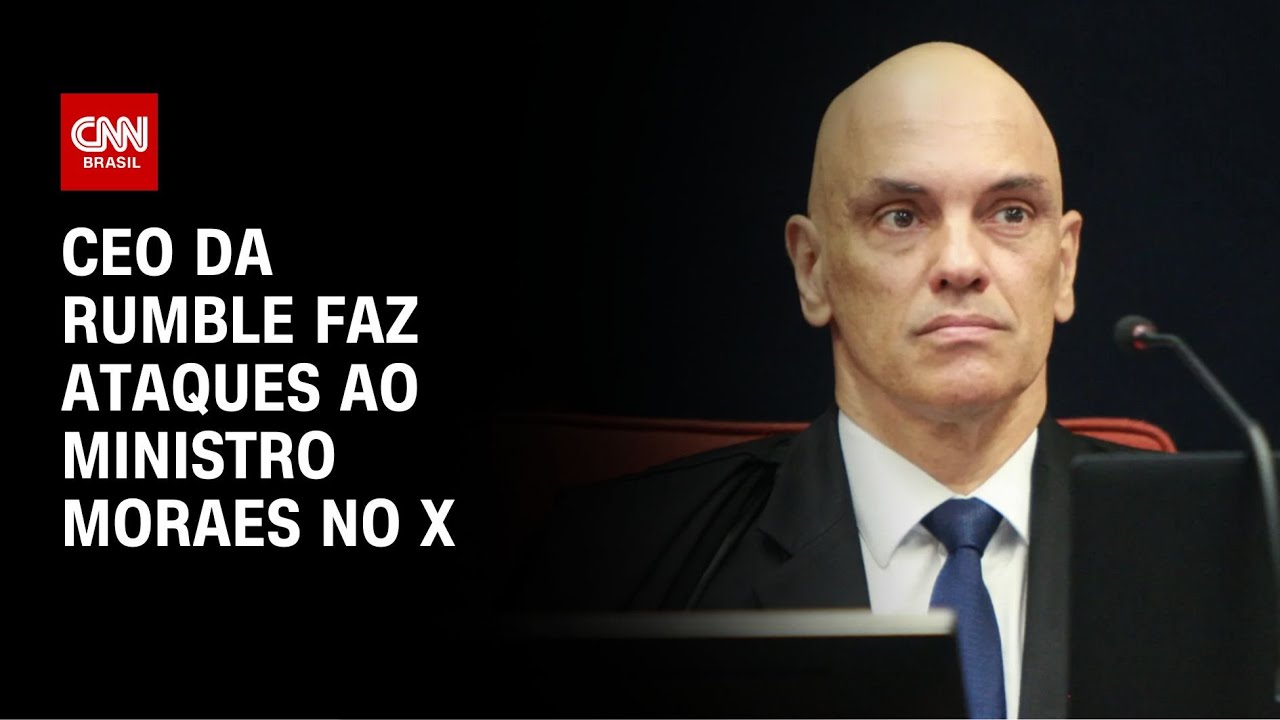 CEO da Rumble faz ataques ao ministro Moraes no X | AGORA CNN