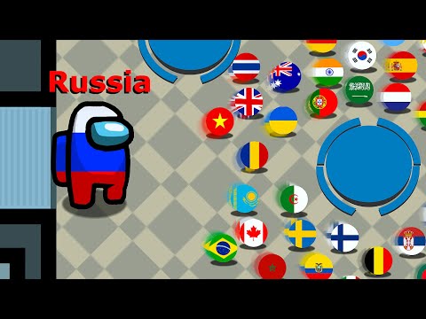 50 Countries AMONG US Marble Race