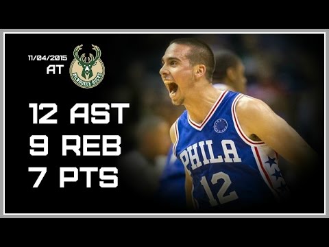 TJ McConnell Full Highlights vs Bucks - 7 pts, 12 ast, 9 reb (11/04/2015) NBA HD