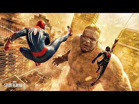 Spider-Man vs. Sandman Fight Scene (Spider-Man 2 PS5) 4K ULTRA HD
