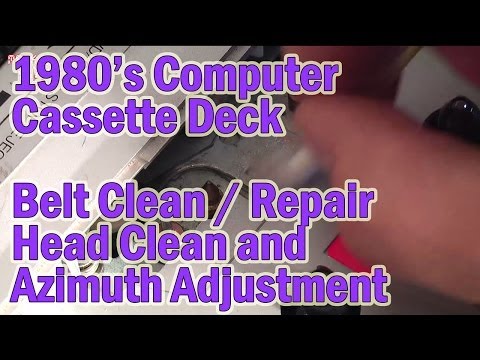 1980's Cathay Computer Cassette Deck Belt Repair/Clean and Head Azimuth Adjustment