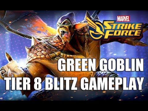Green Goblin Tier 8 Blitz Gameplay - Marvel Strike Force