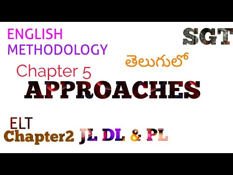 Approaches, Methods and Techniques in Telugu Part 1 I SGT English Methodology Video