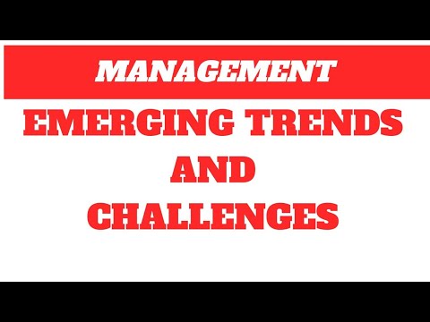 Emerging Trends and Challenges in Management || Business Organization and Management || B.com, M.com