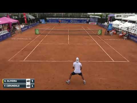Goncalo Oliveira (POR) vs Francisco Cerundolo (ARG) Guayaquil chaleenger, Ecuador, Round 2