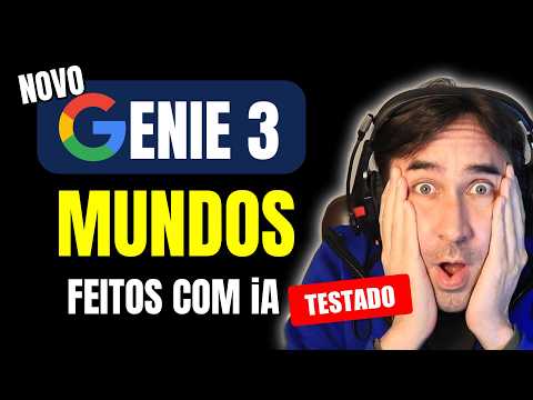 NOVO Genie 3 da GOOGLE Cria Mundos em Tempo Real - Simulei o Brasil Inteiro com iA
