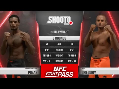Damian Pinas vs Jhony Gregory full fight